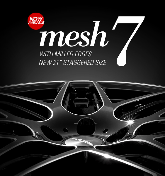 Mesh 7 now available with milled edges.