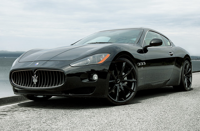 22" wheel Gloss Black Convex D704 Maserati Granturismo