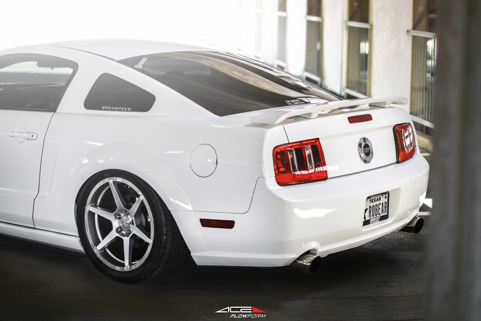 ACE Flowform AFF06 Liquor Silver Ford Mustang GT 19 inch Aftermarket Wheels