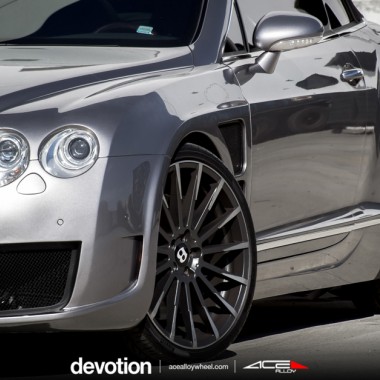 Devotion D718 22" Wheel Bentley Continental GTC Mica Gray Machined Face