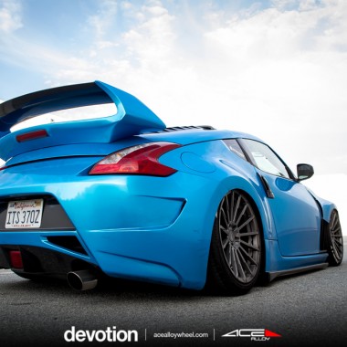 ACE 20" Devotion D718 Titanium Nissan 370z Bagged Aftermarket Wheels