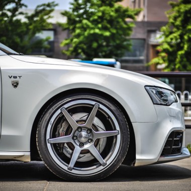 Audi S5 w/ 19" Aftermarket ACE Alloy Flowform AFF06 Titanium Milled Machined Lip Aftermarket Wheels/ Rims