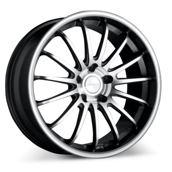 PASSION D672 Gunmetal with Machined Face wheels & rims