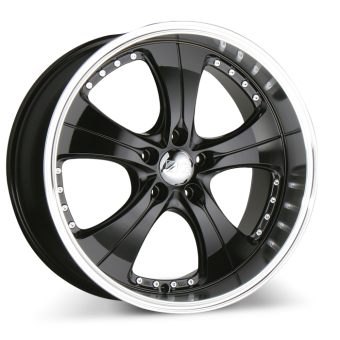 TREND C053 Black with Machined Lip wheels & rims