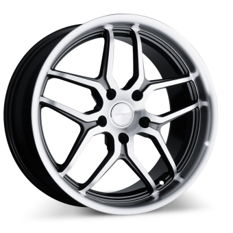 VERTEX D659 Gunmetal with Machined Face and Lip wheels & rims